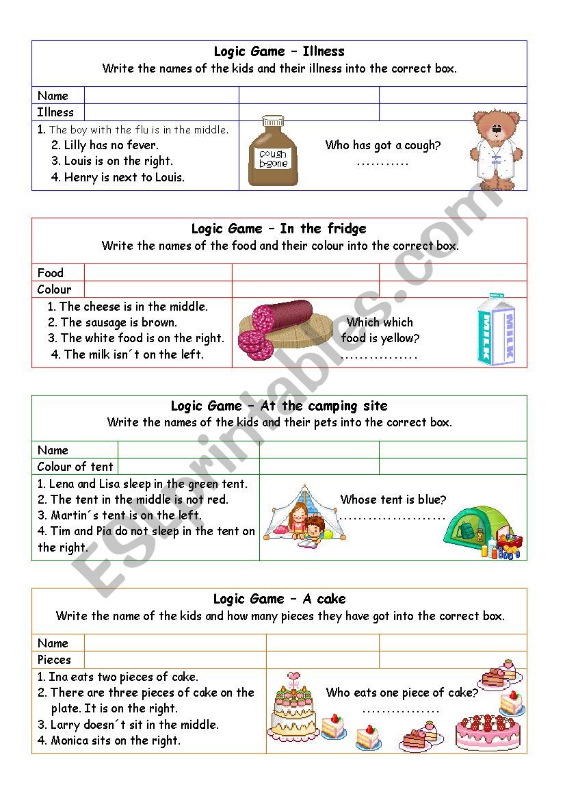 Logic games for young learners-02 (+key)