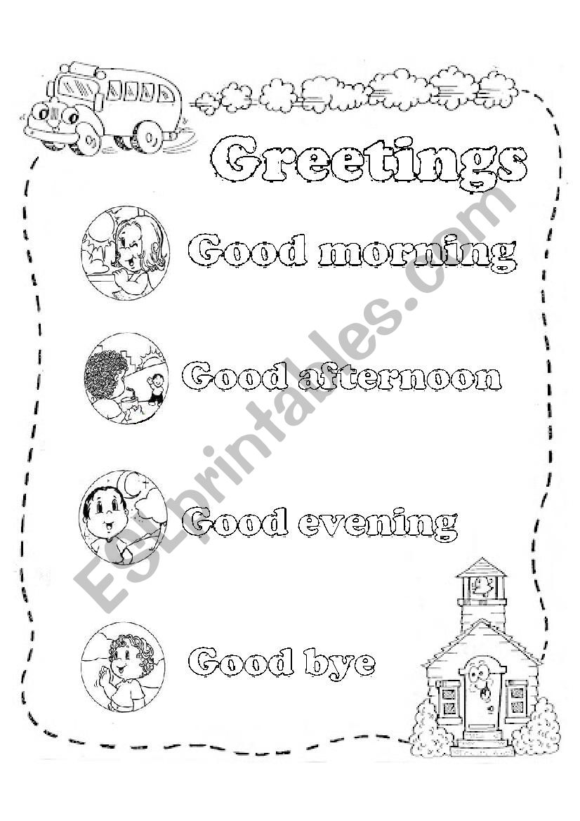 greetings worksheet