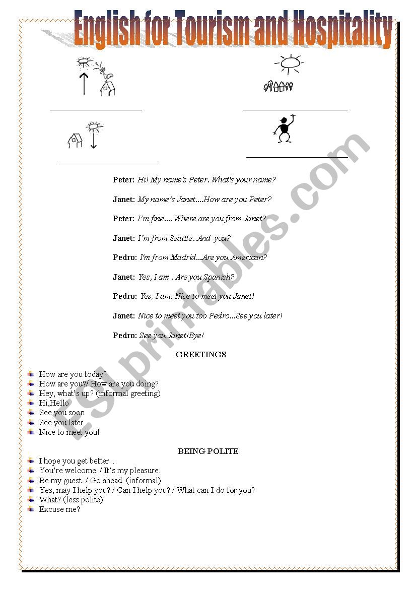 Introducing Yourself worksheet