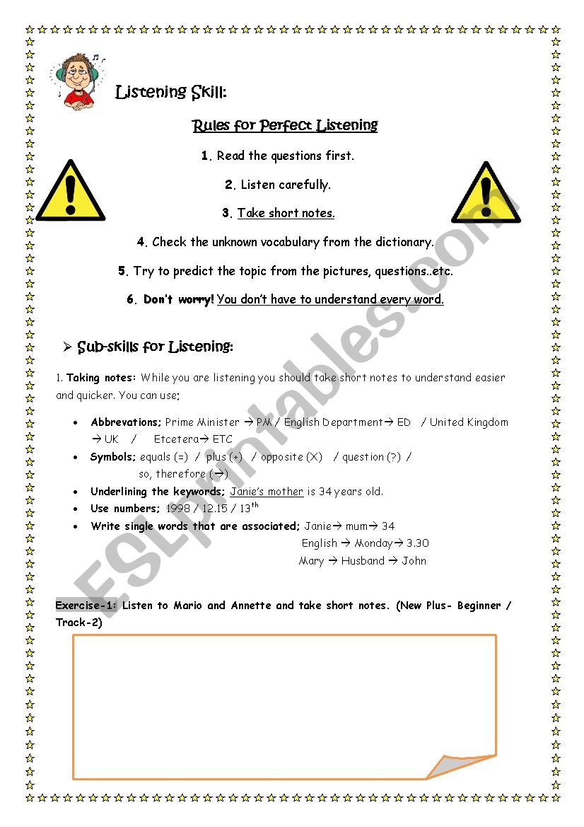 Orientation of Rading and Listening Skills-2