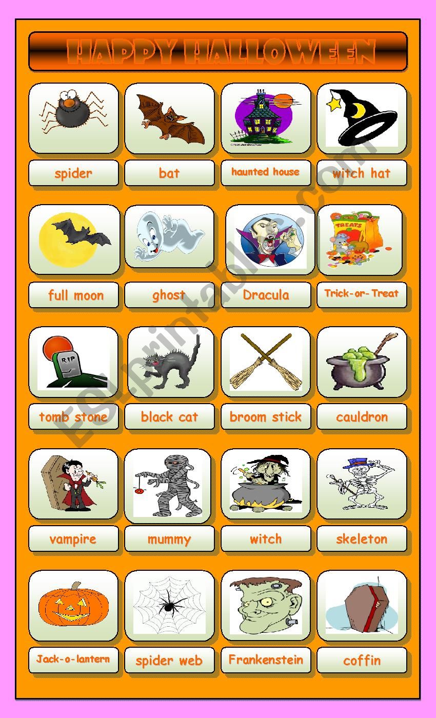 Happy Halloween worksheet