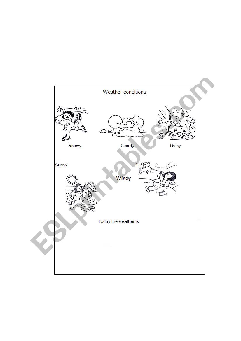 the weather condition worksheet