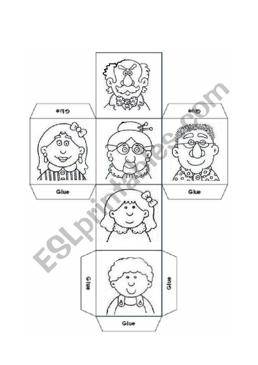 FAMILY DICE worksheet