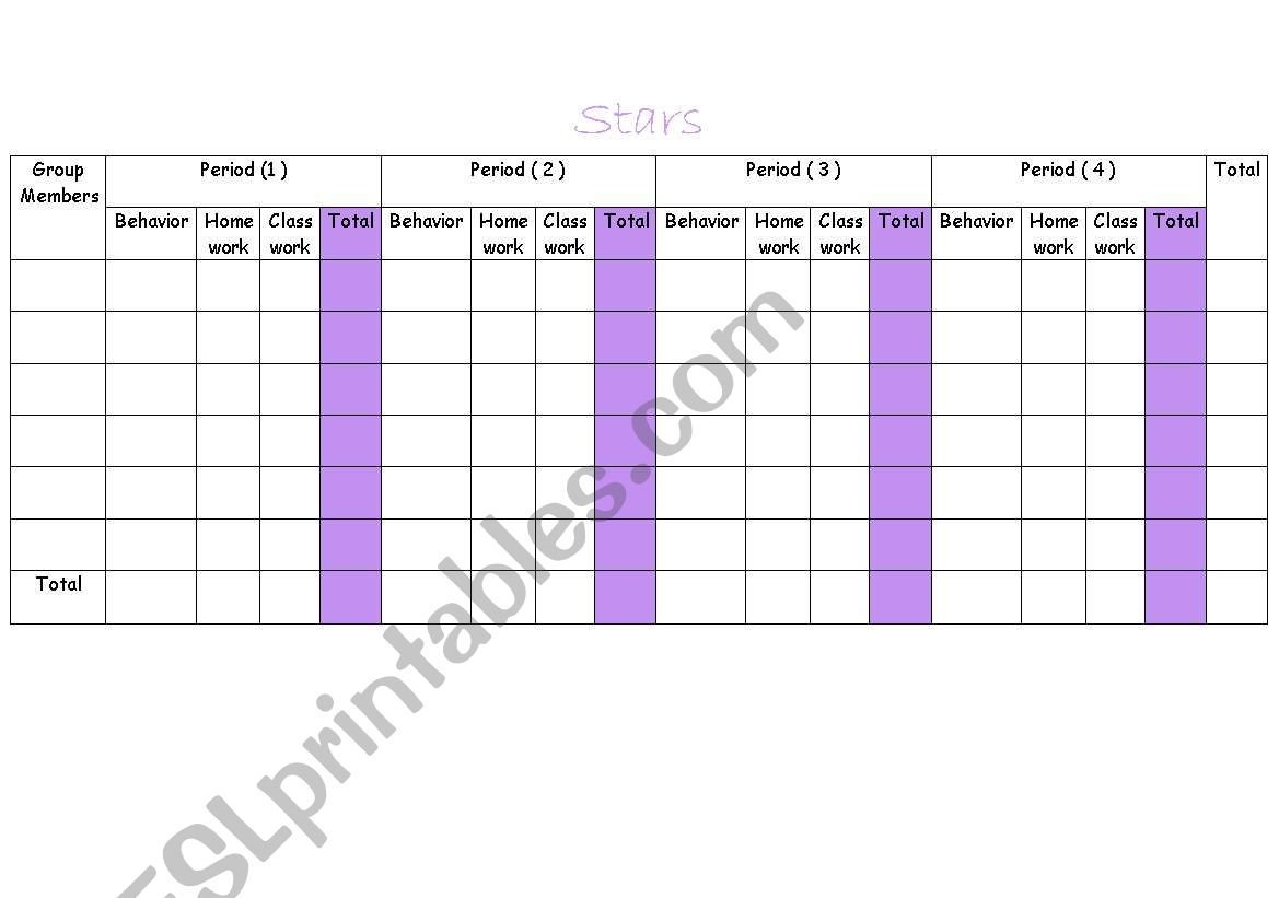 Weekly Report worksheet