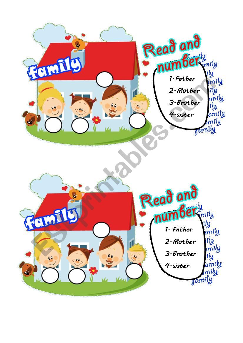family worksheet