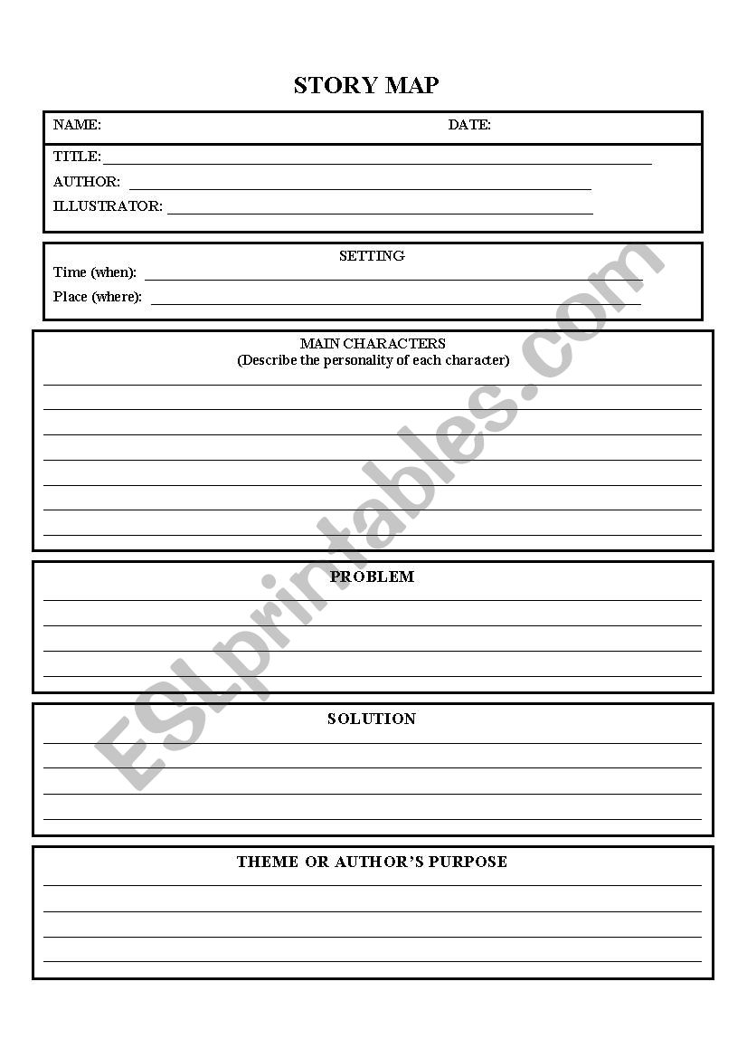 Story Map worksheet