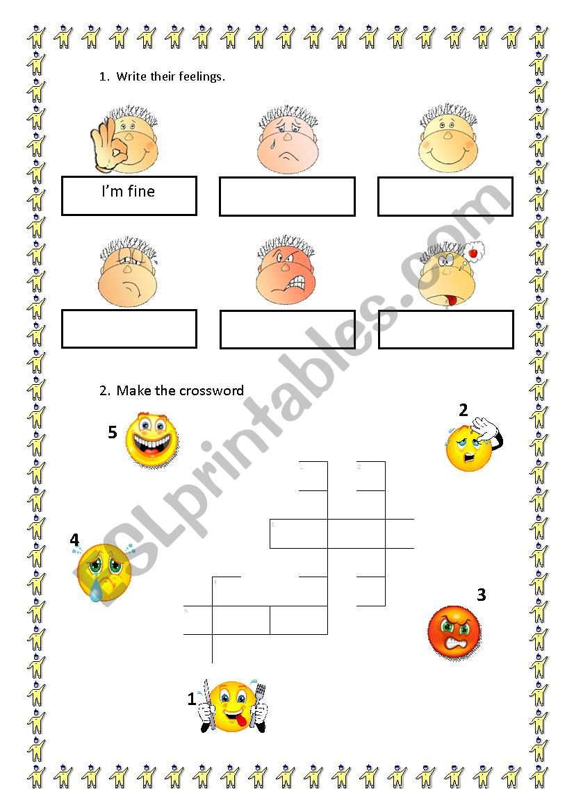 Feelings worksheet