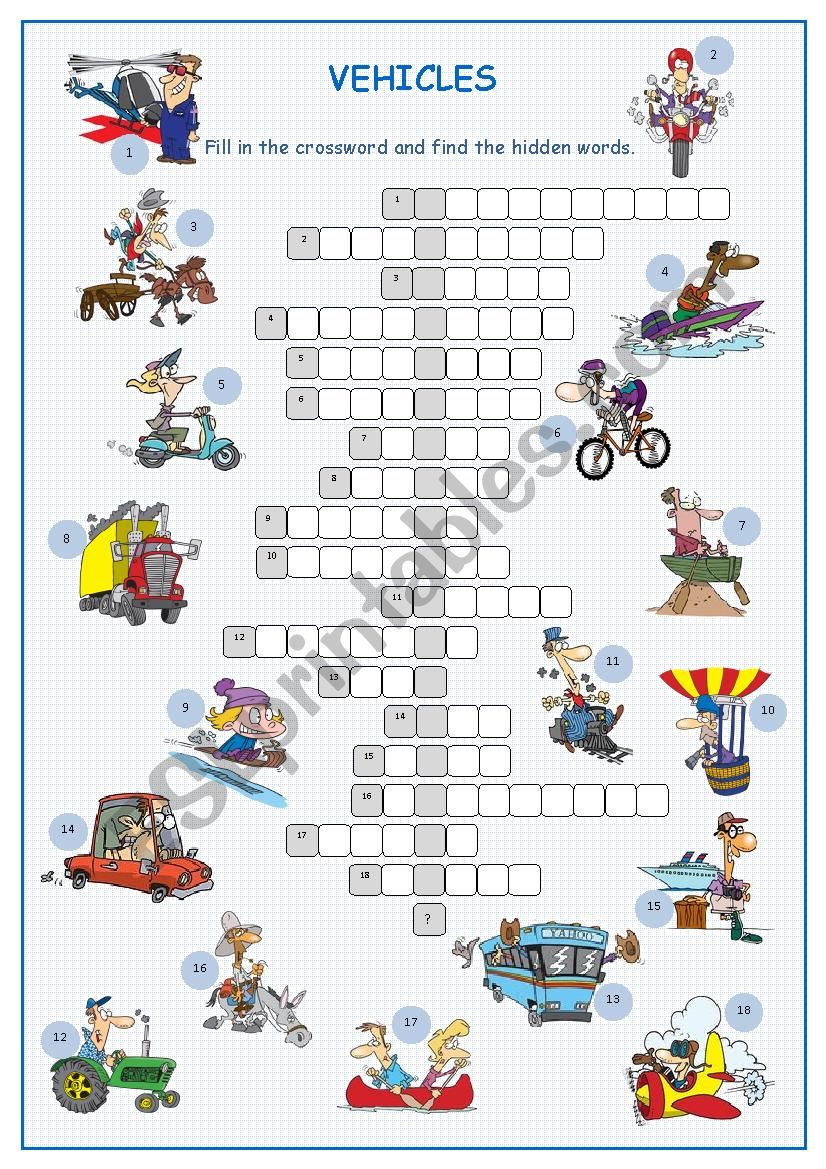 live in road trip vehicles crossword