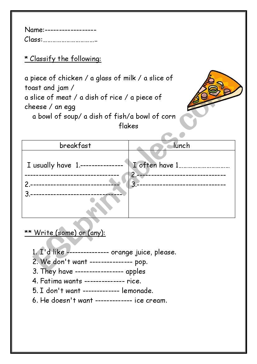 countable and un countable food