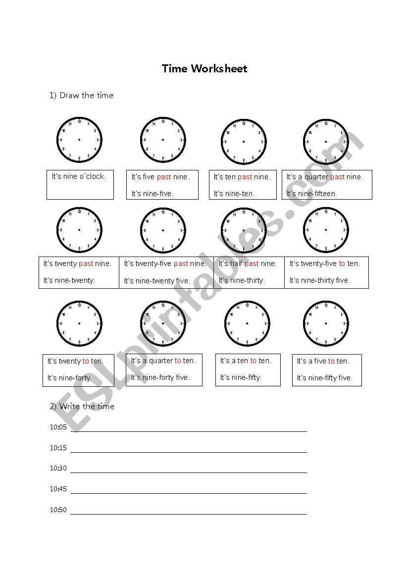 time worksheet for beginner worksheet