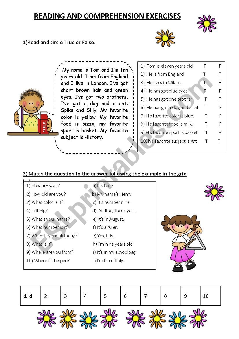 REVISION ABOUT READING AND ENGLISH STRUCTURES