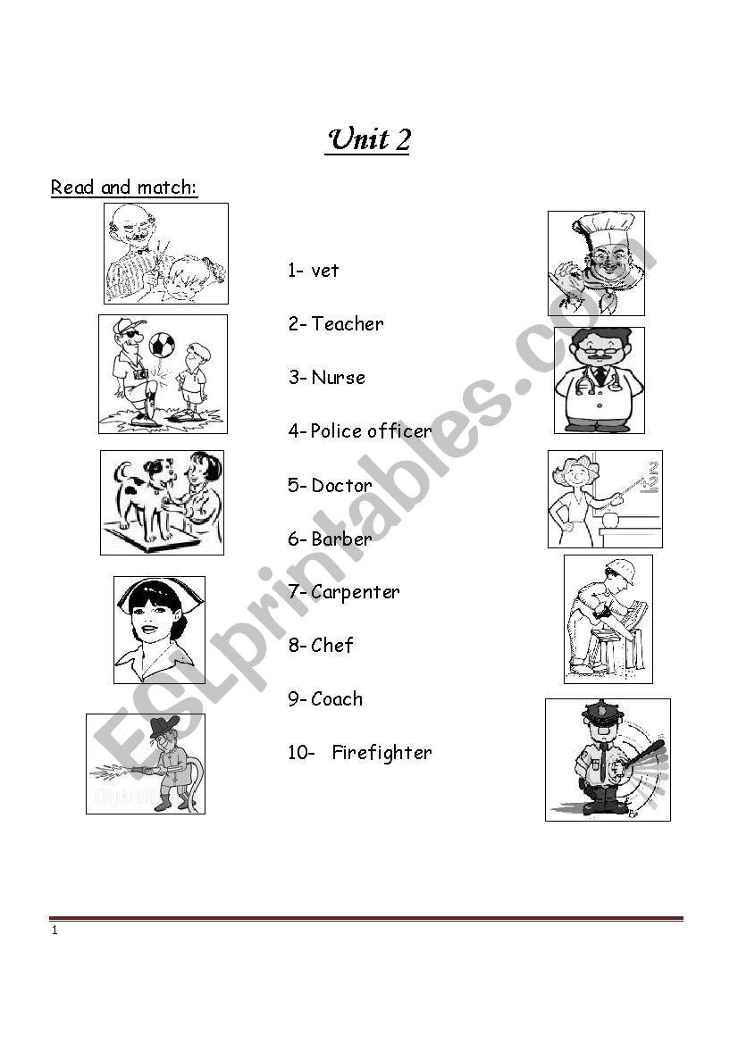 jobs worksheet