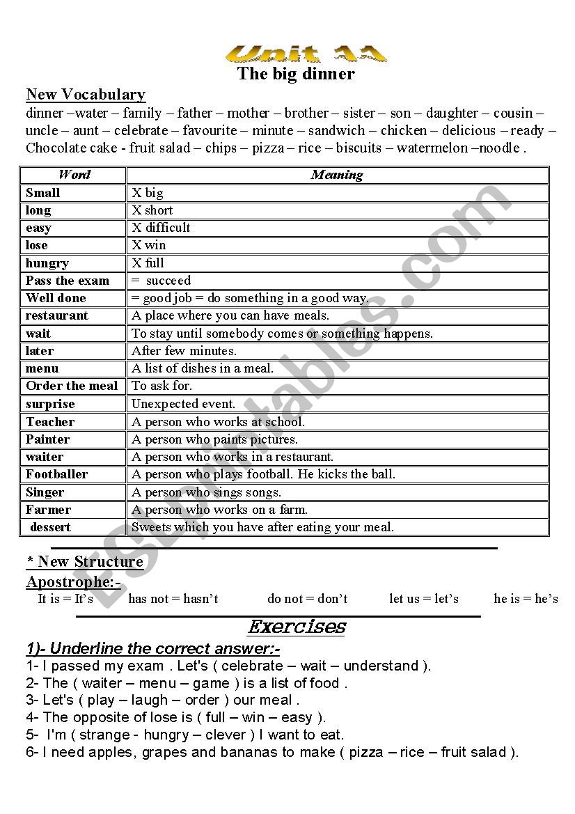 Macmillan prim 2 unit 11 worksheet