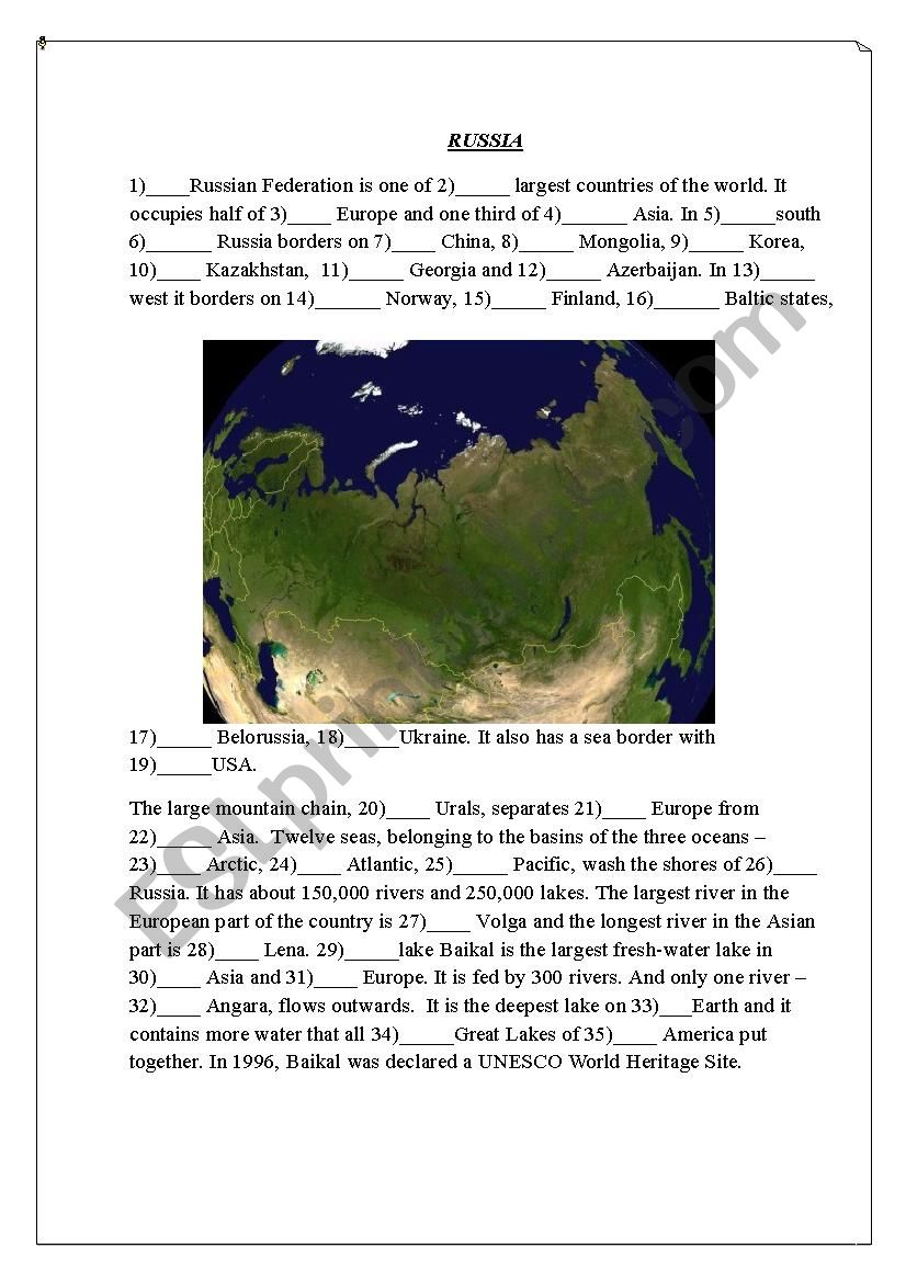 Articles with geographical names