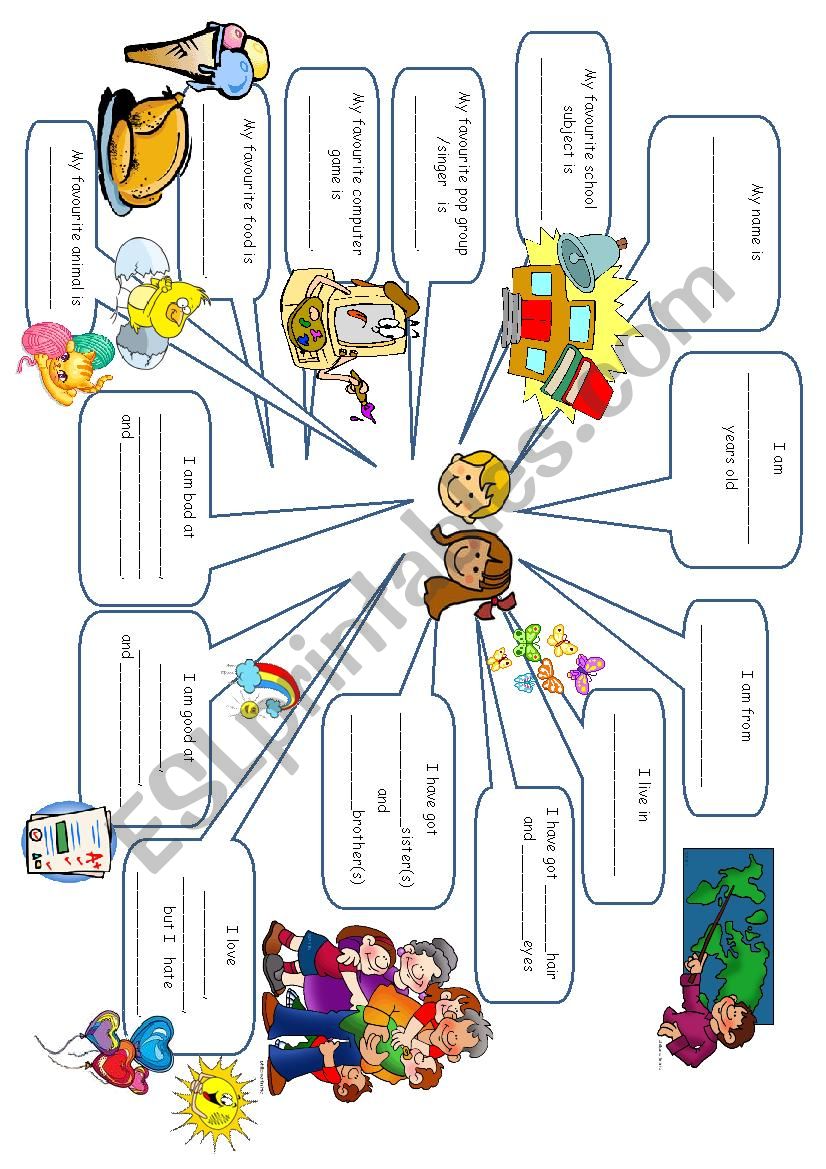 ALL ABOUT ME worksheet