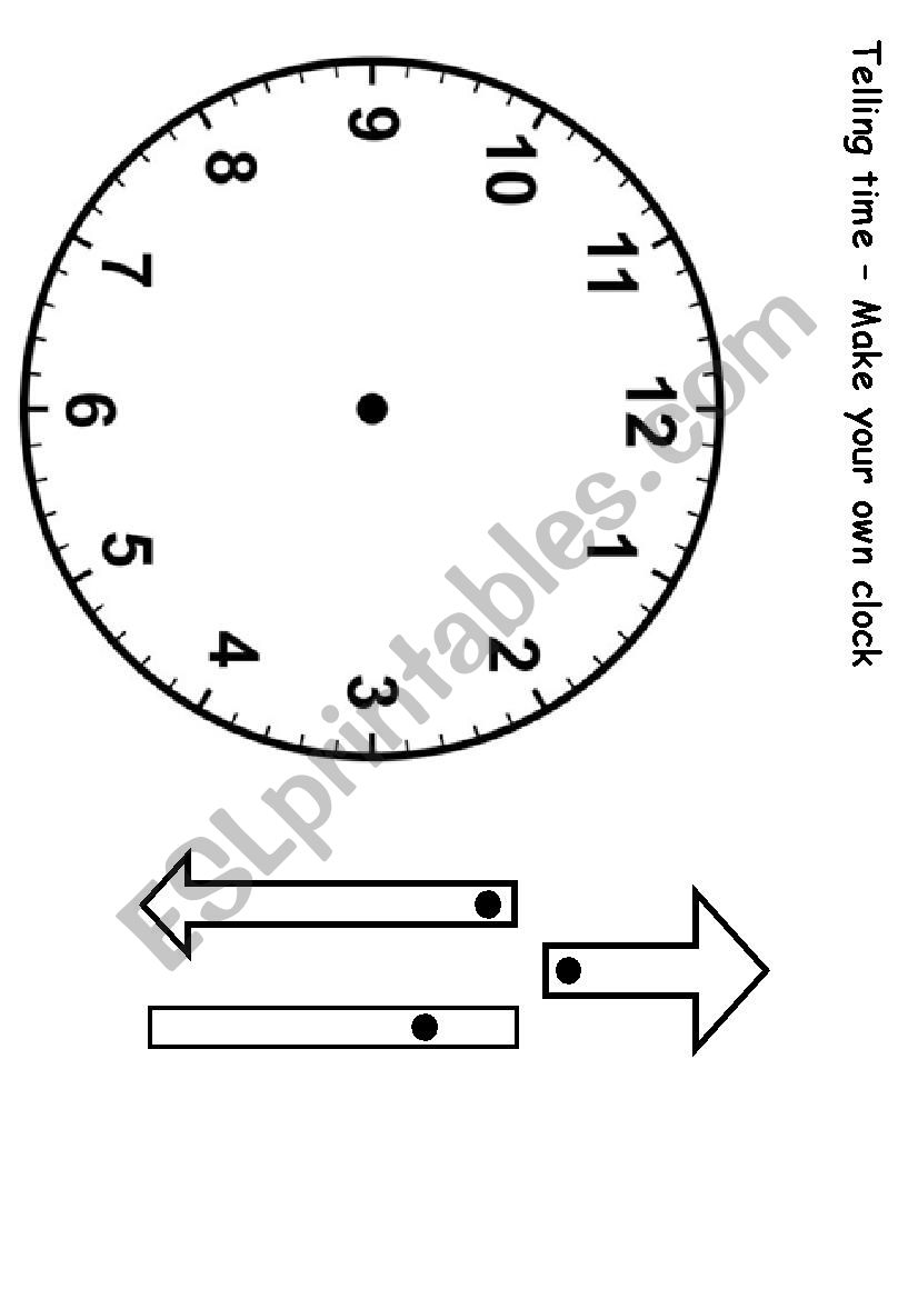 Telling Time worksheet