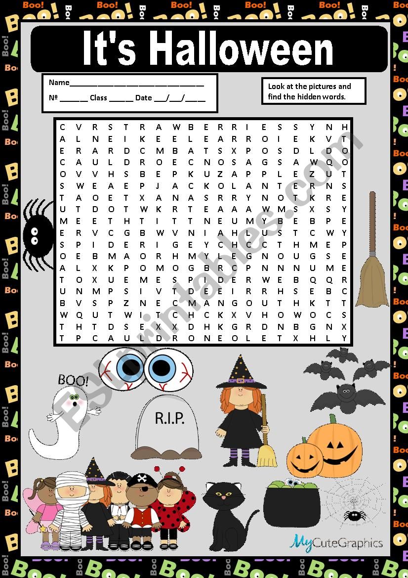 ITS HALLOWEEN worksheet