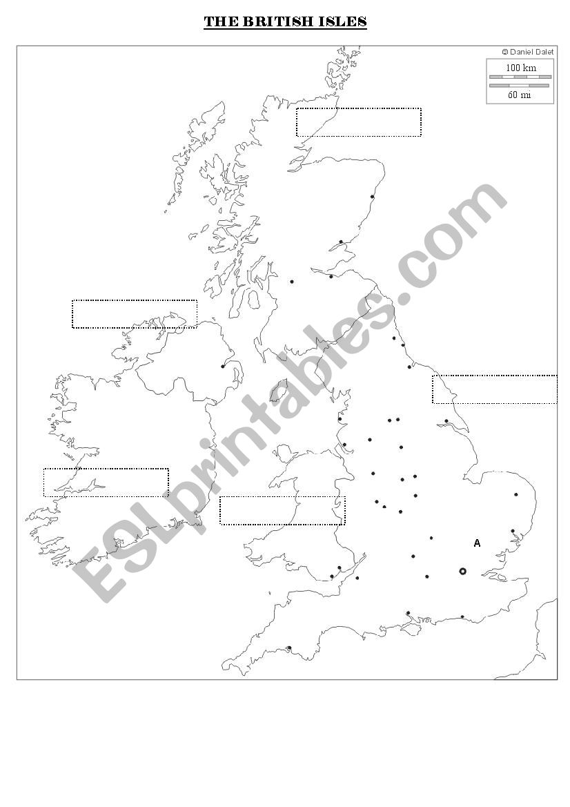 British Isles worksheet