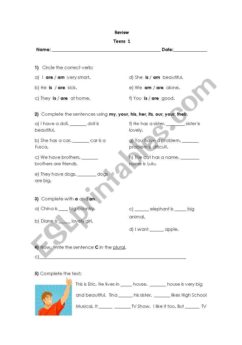 Grammar Review worksheet