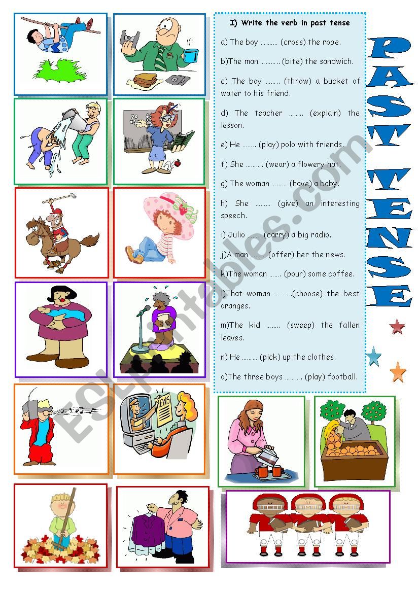 PAST SIMPLE TENSE worksheet