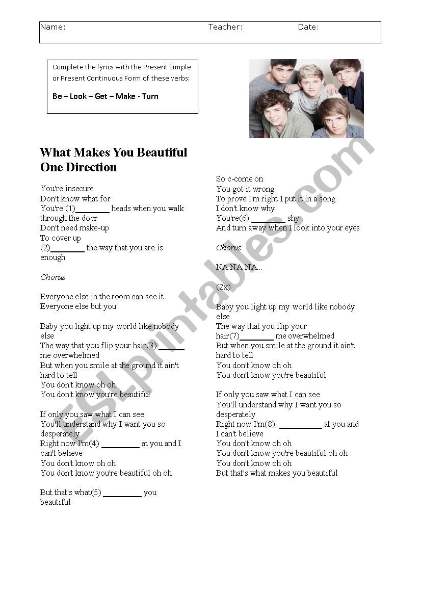 What Makes you Beautiful - One Direction