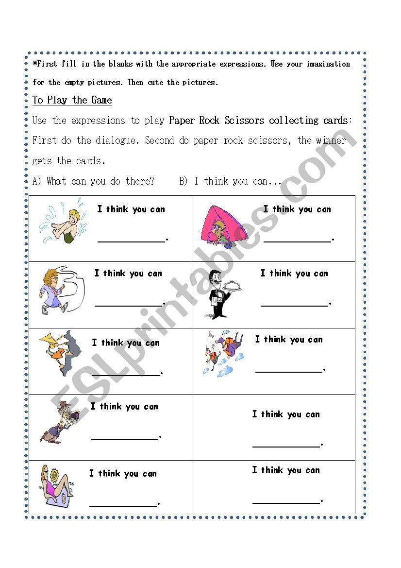 Summer Activities (part 2) worksheet