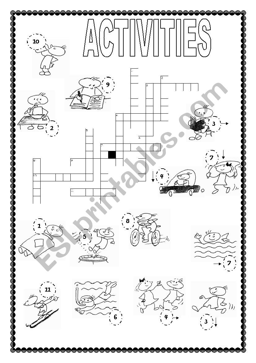 Activities worksheet