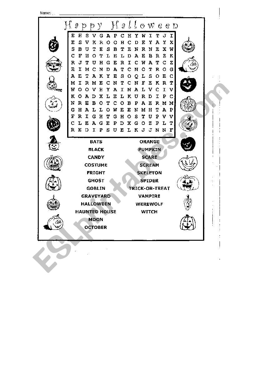 Happy  Halloween  worksheet