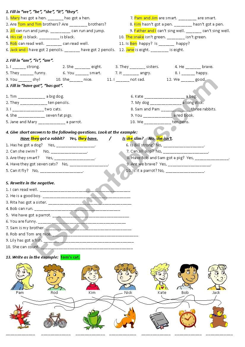 Progress Check worksheet