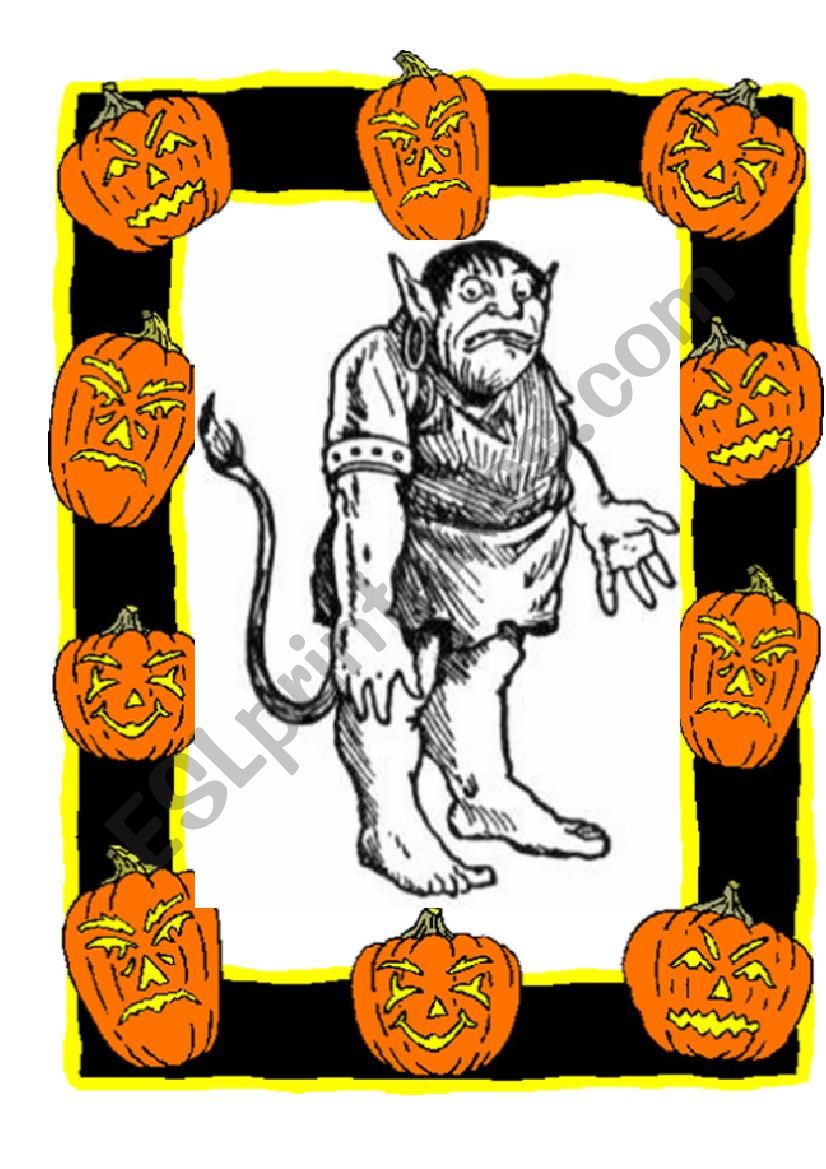 Halloween Trolls worksheet