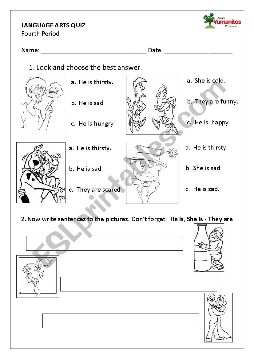 Feelings  worksheet