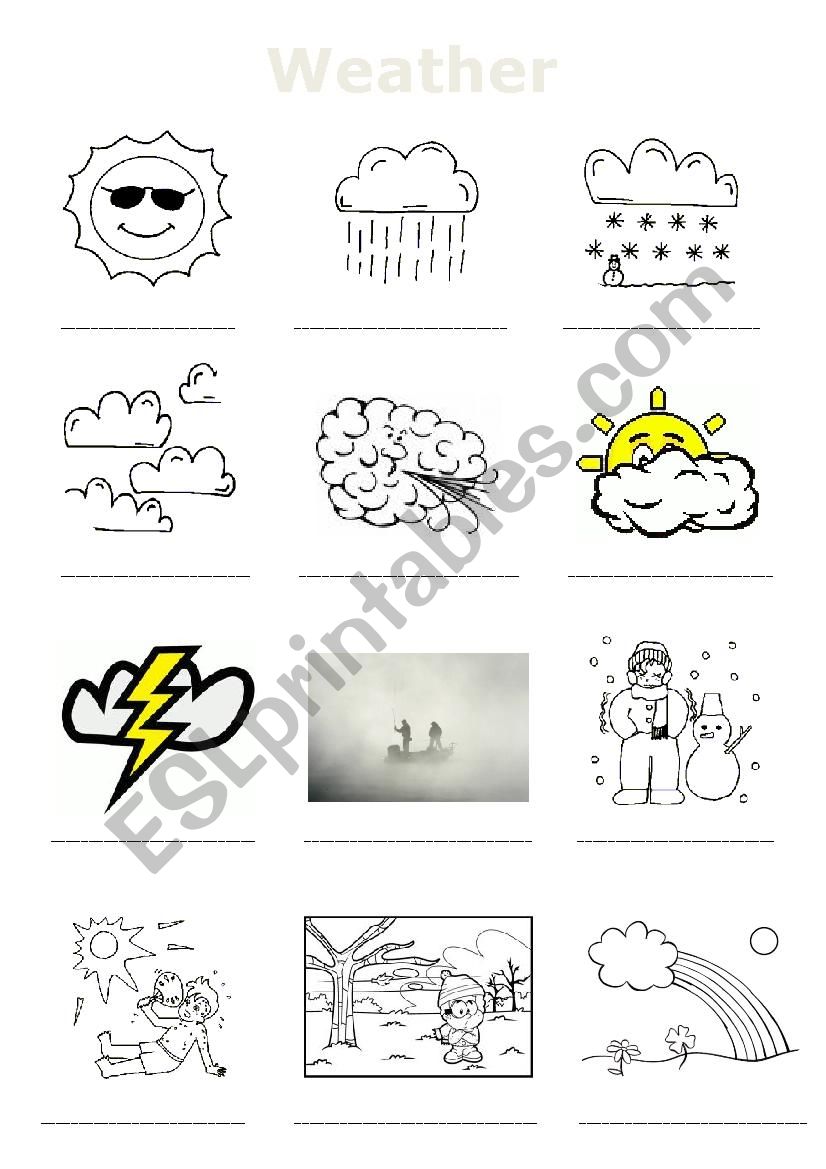 Weather worksheet