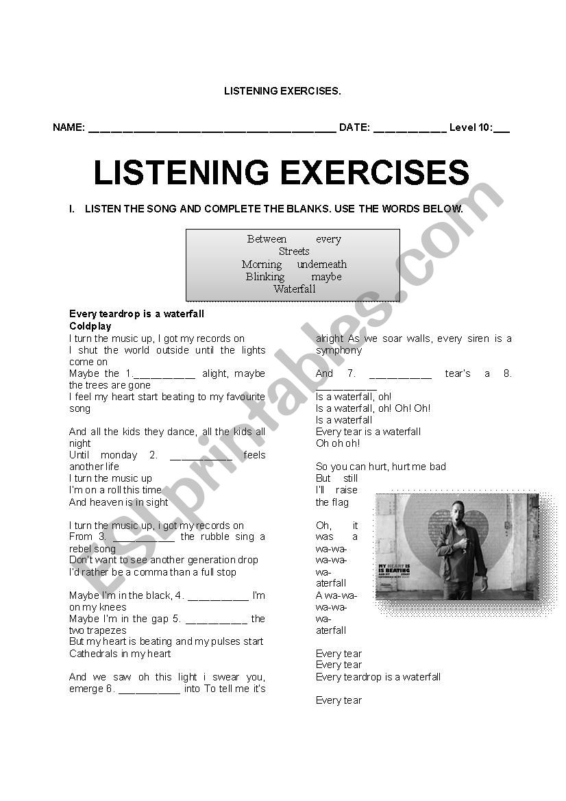 LISTENING EXERCISES worksheet