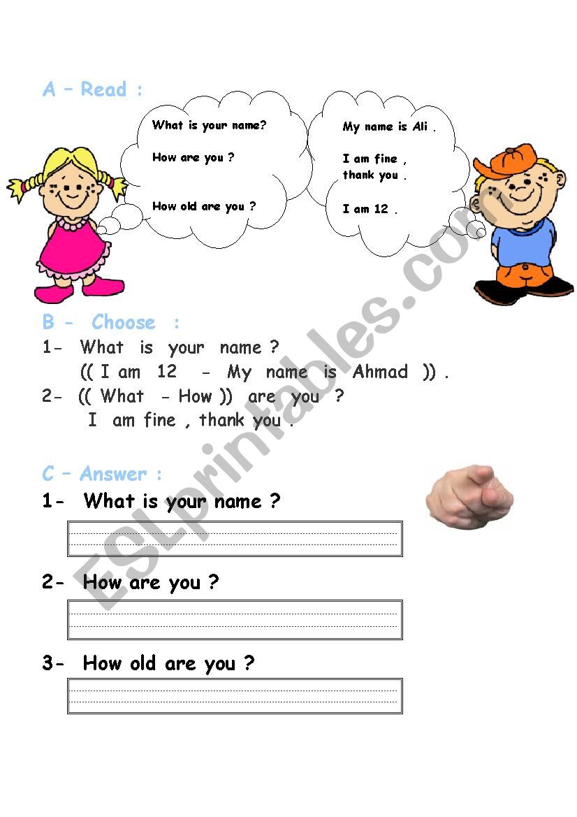 what´s your name-how are you-how old are you