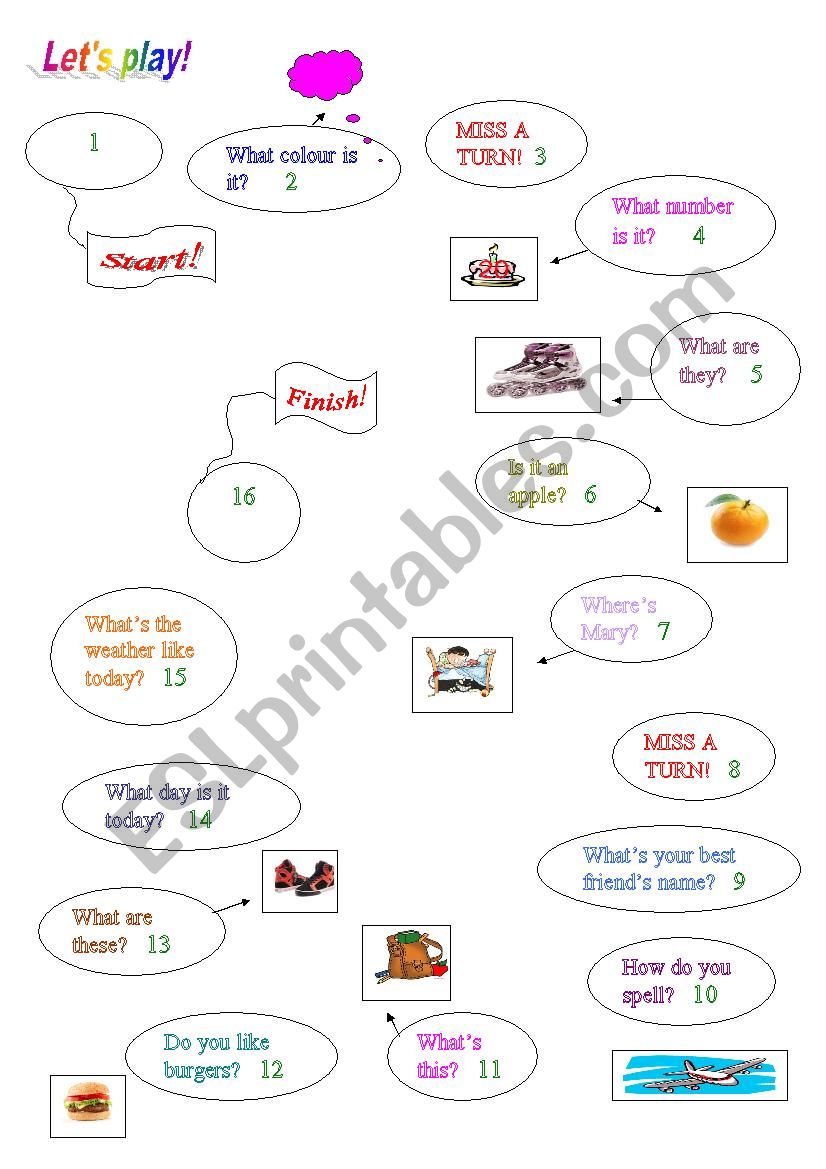 LetÂ´s Play! (Colours,days,animals,toys,food,fruits,numbers game)