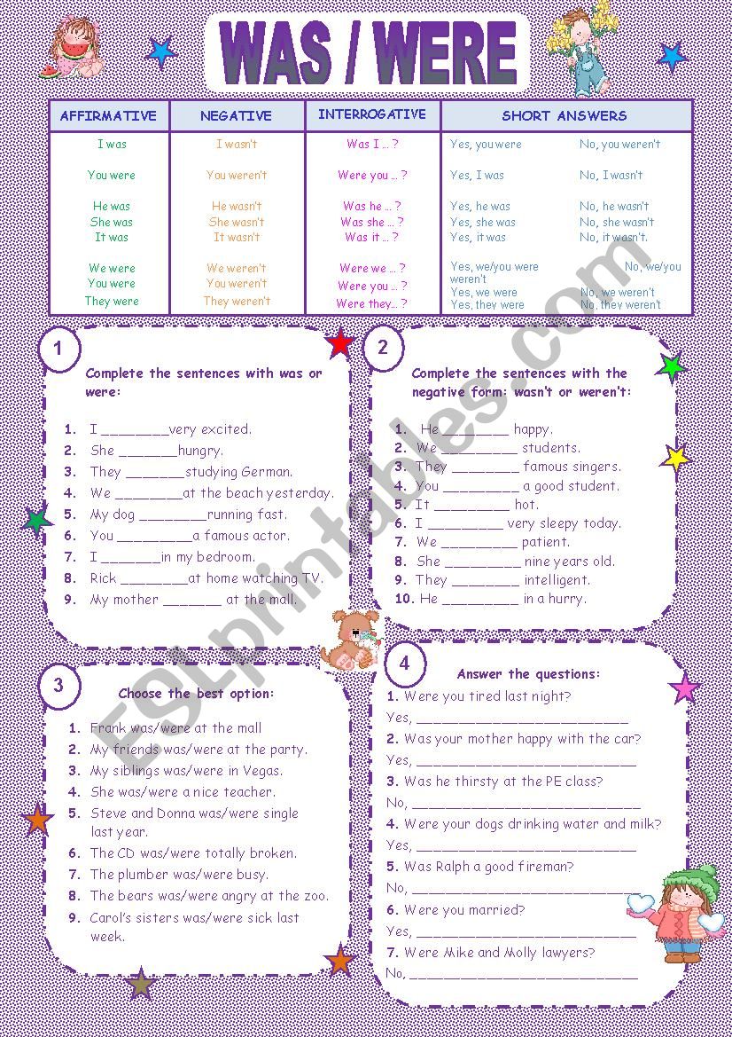 was-were-simple-past-tense-esl-worksheet-by-agostine