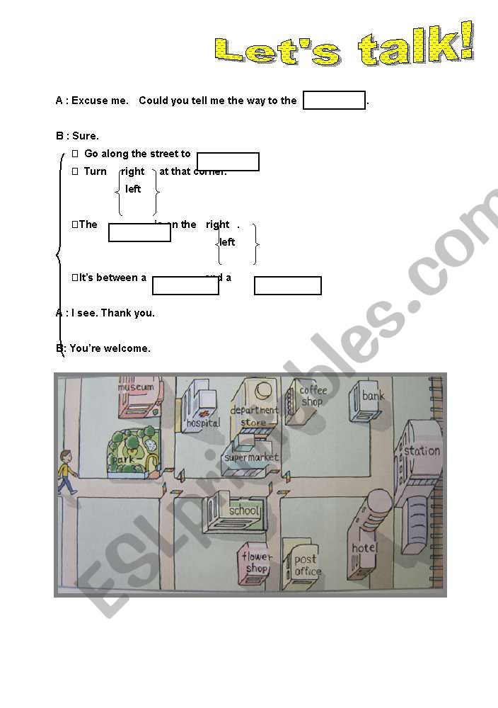 lets talk! worksheet