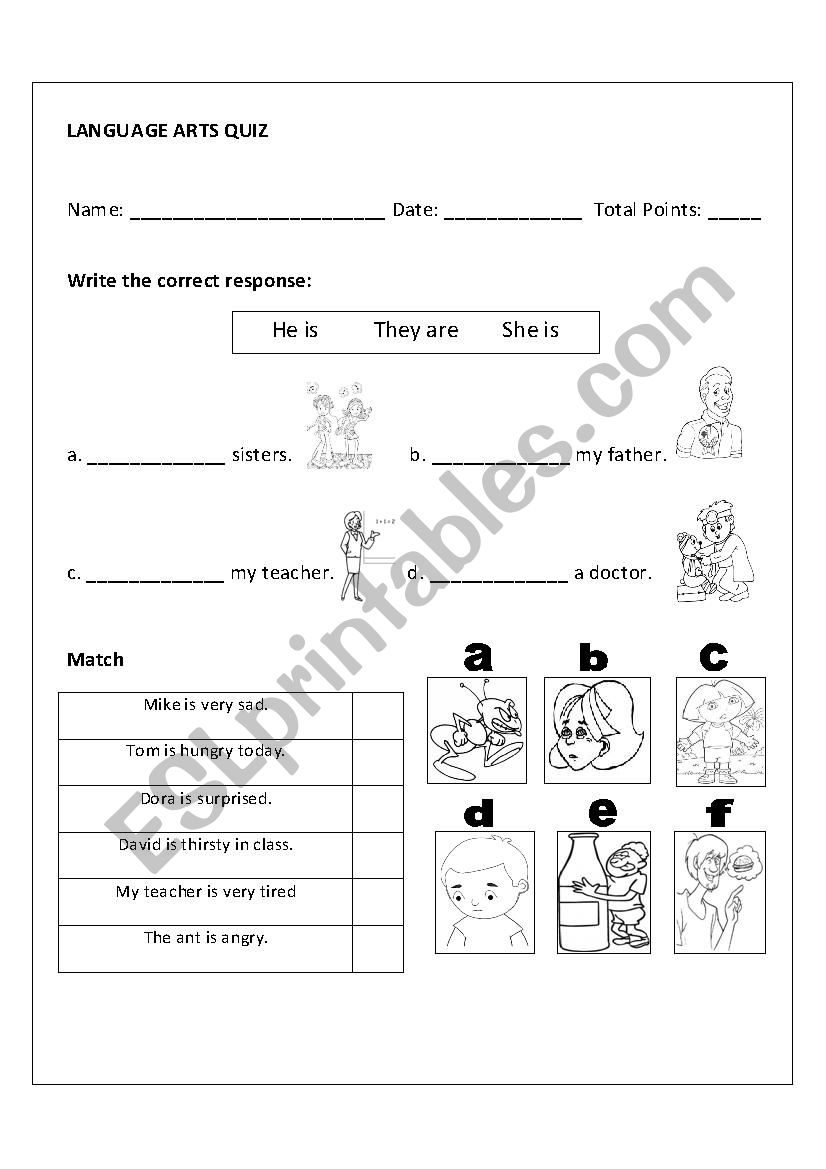 Feelings worksheet