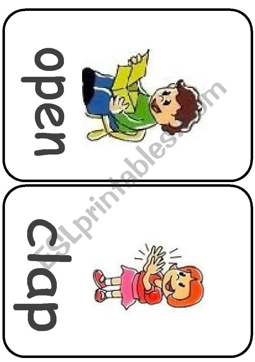 Action cards-1 worksheet