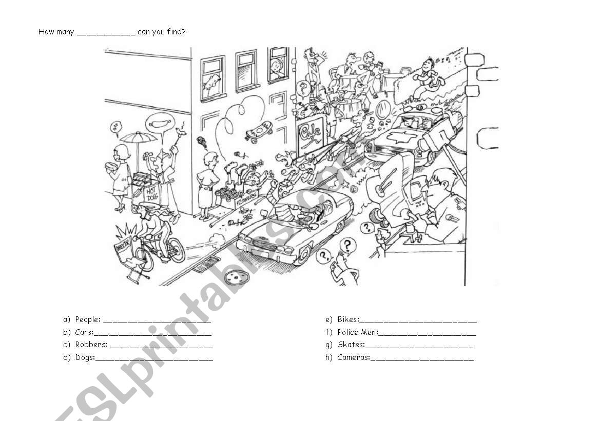 How many can you find? worksheet