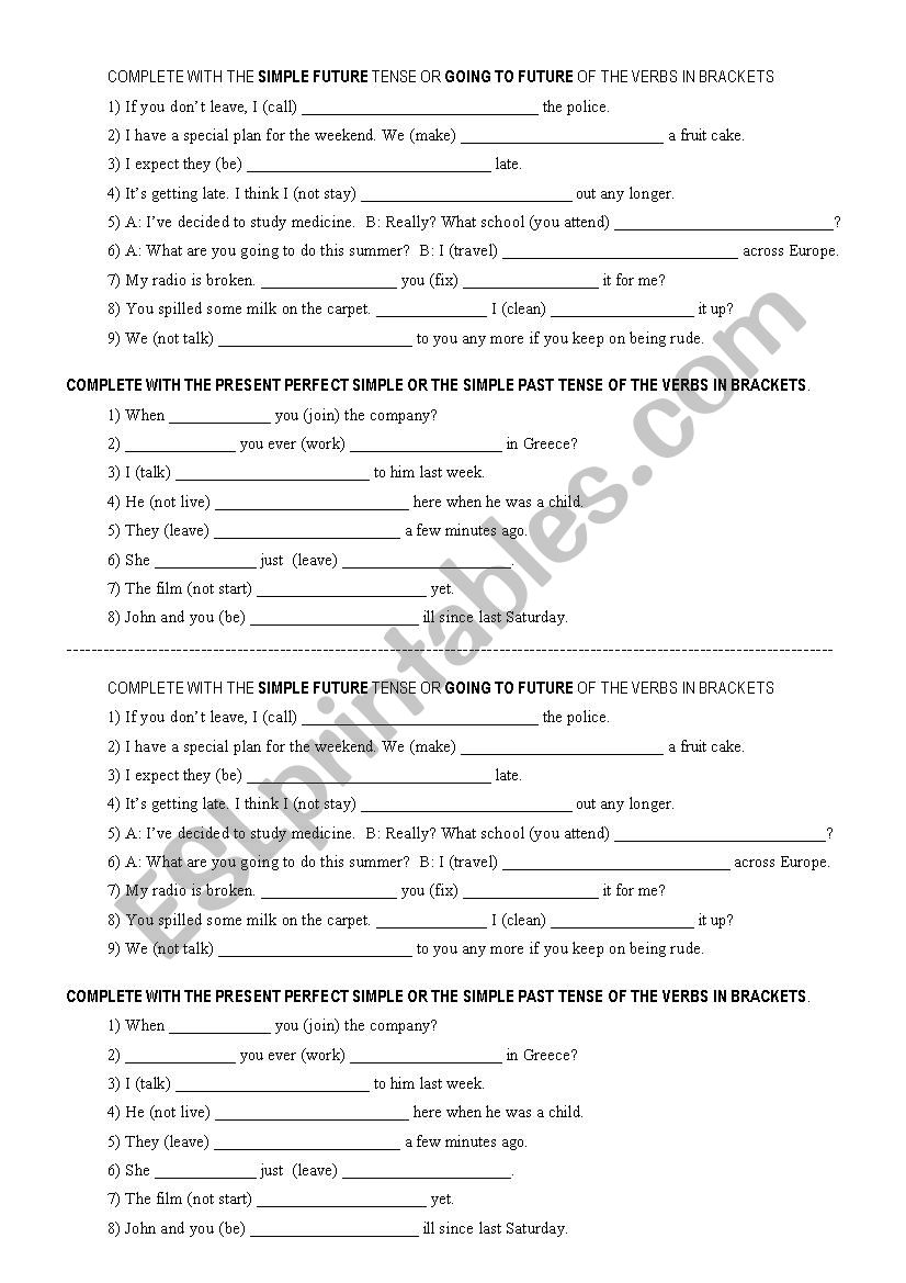 grammar practice worksheet