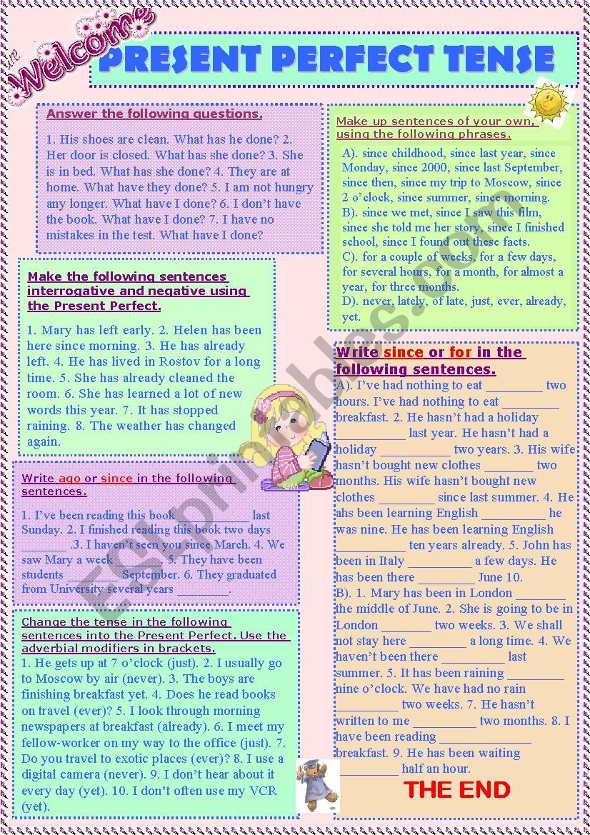 PRESENT PERFECT worksheet