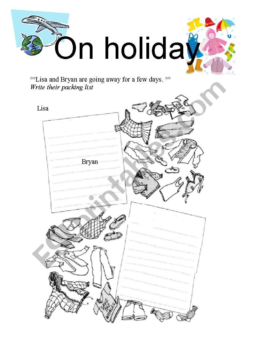 Clothes  worksheet