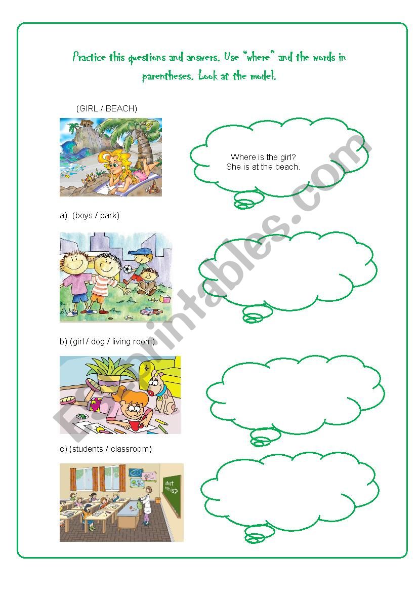 Where worksheet