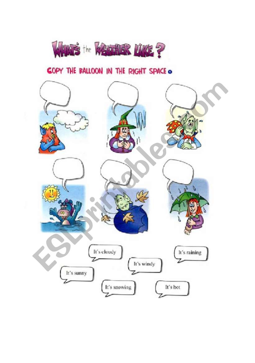 weather worksheet