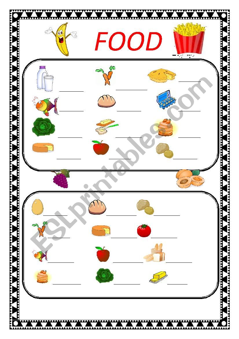 food - ESL worksheet by nuschka23