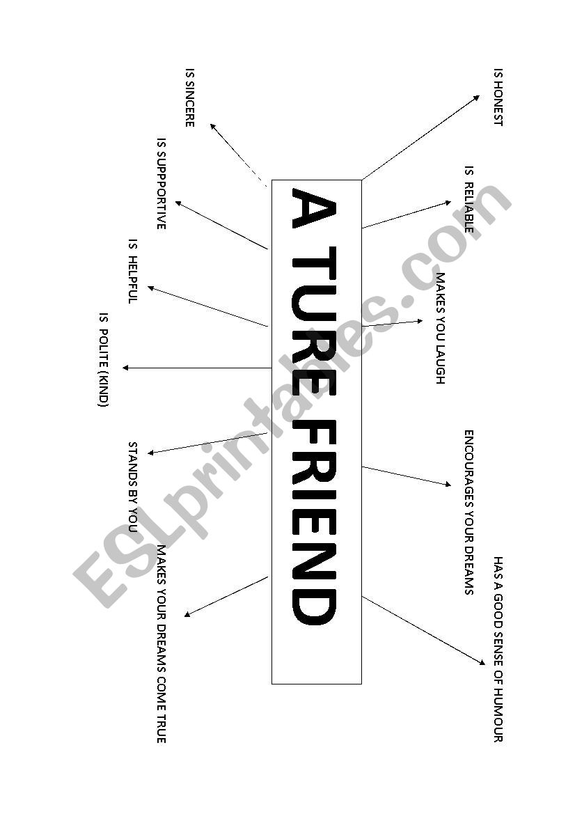 A True Friend-Spot on 8 worksheet