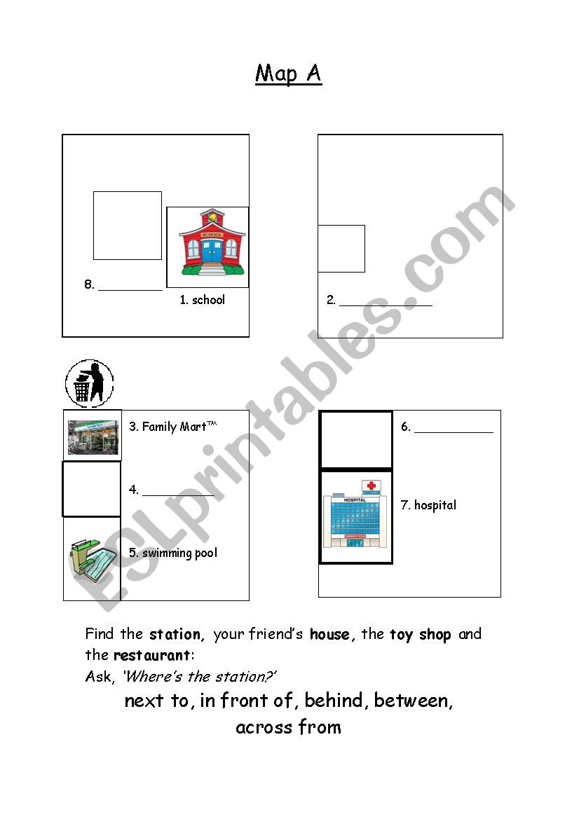 Where are the Places? worksheet
