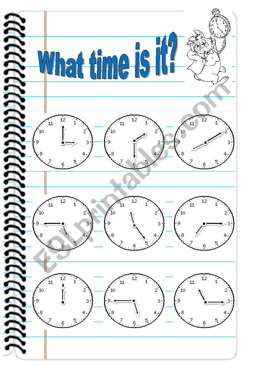 What time is it? worksheet