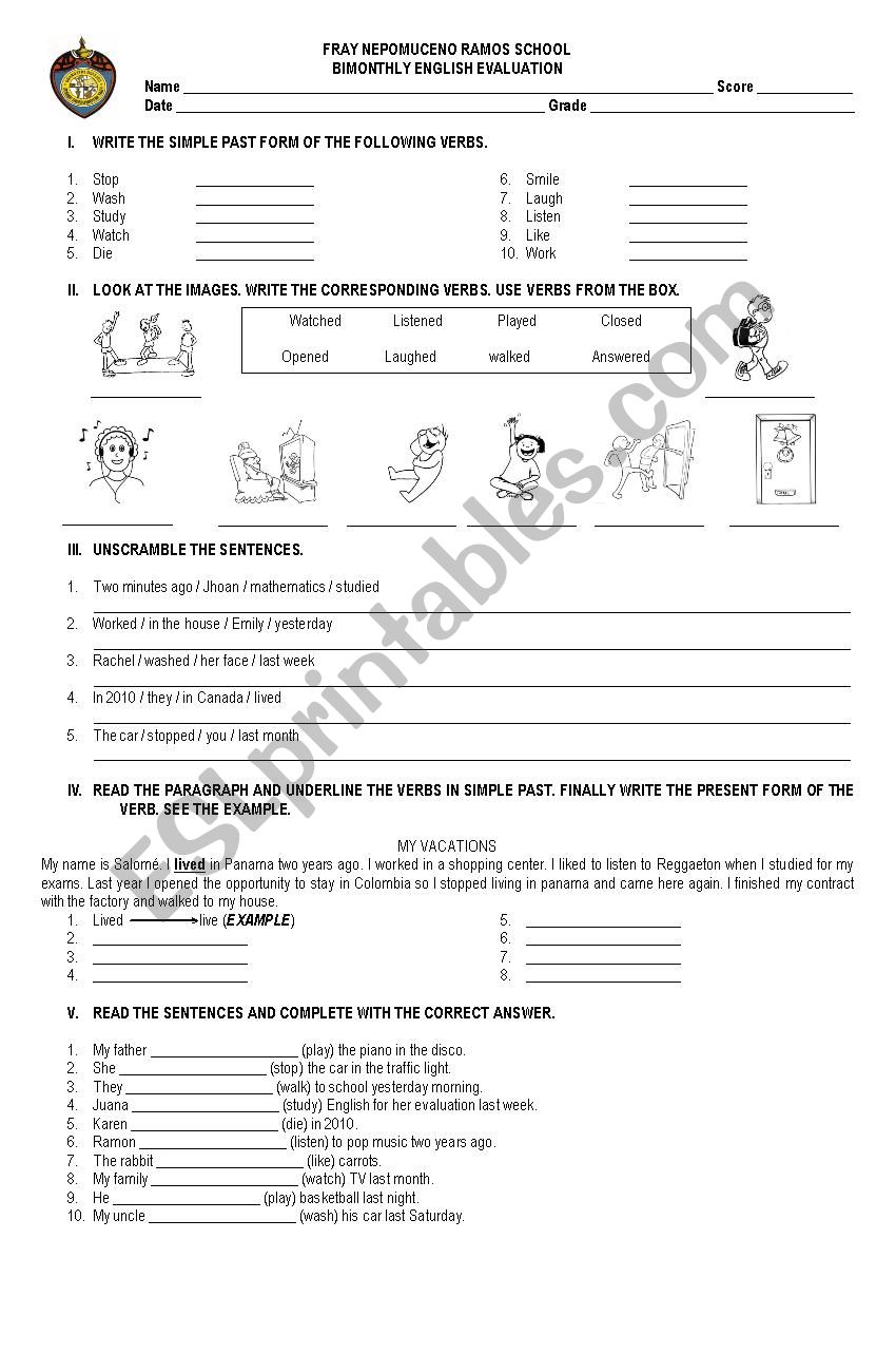 PRESENT CONTINUOUS worksheet